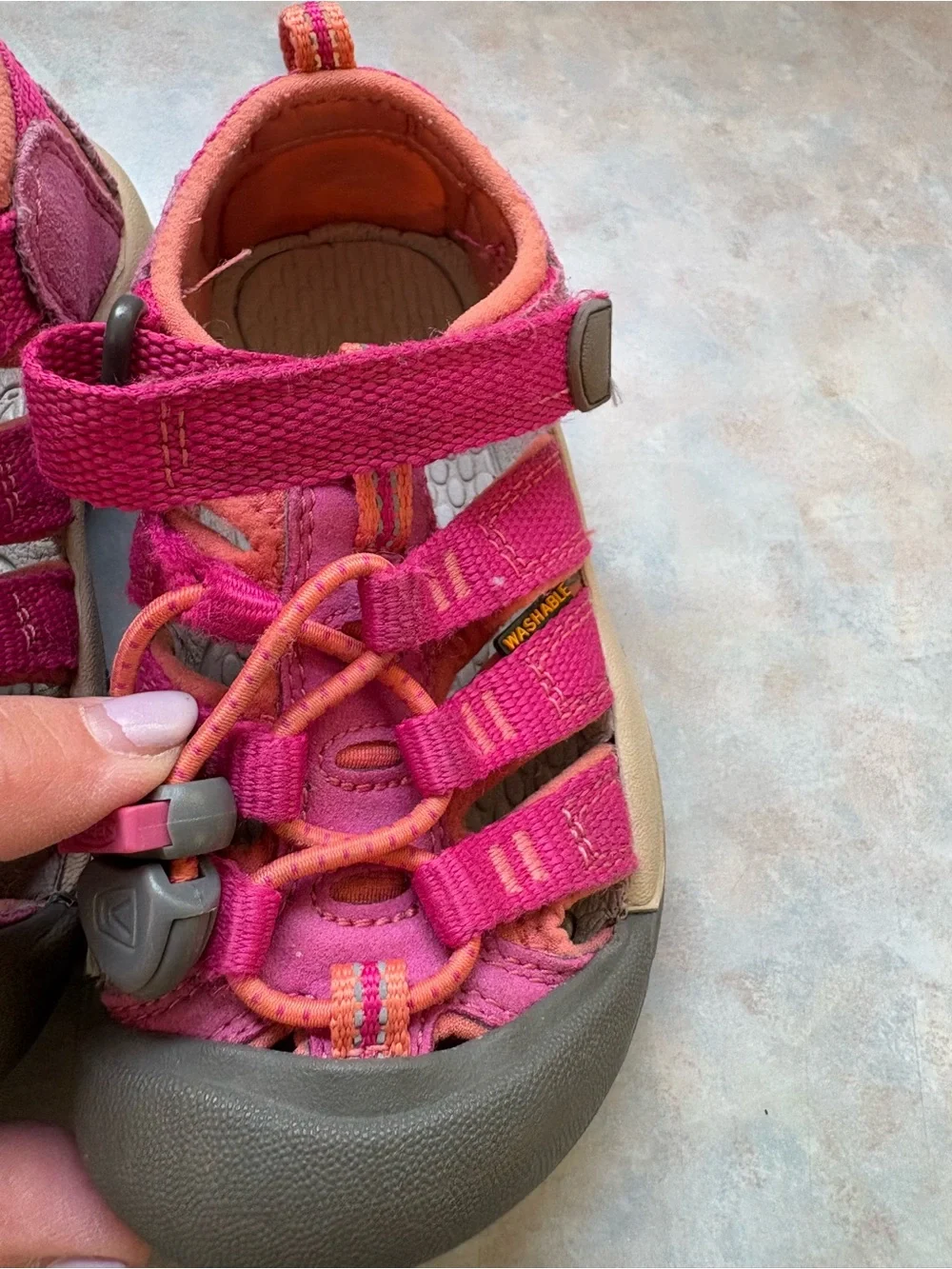 Keen Kids Pink and Orange Outdoor Sandals